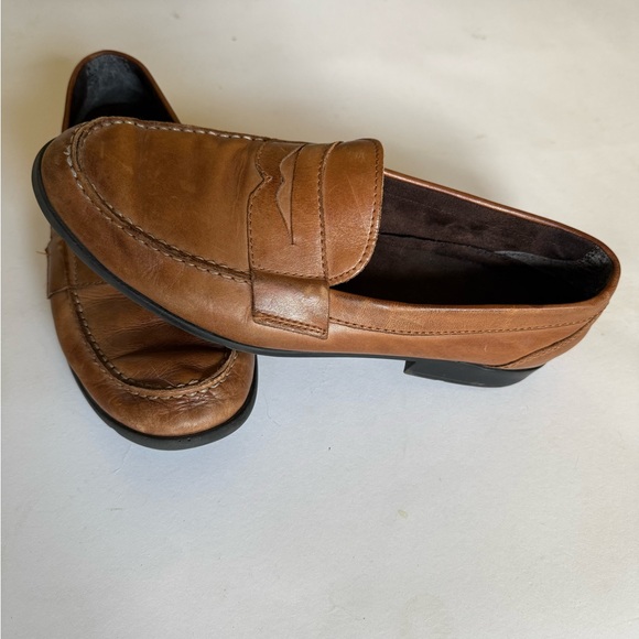 Brown Leather Penny Loafers 11.5 - Picture 1 of 6